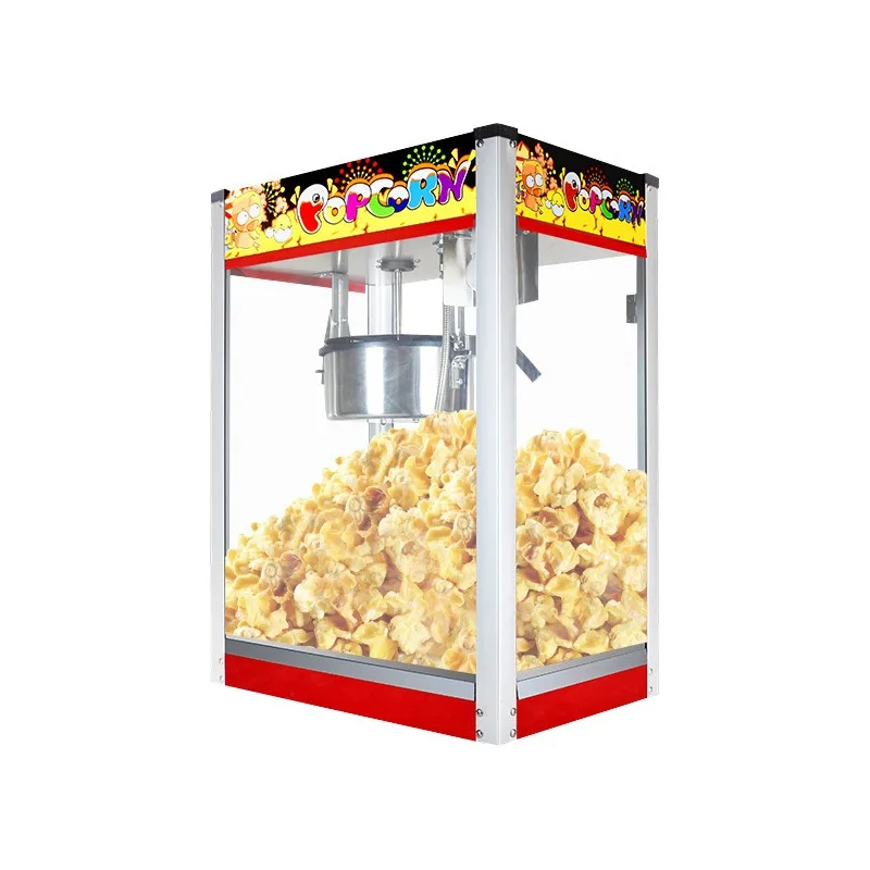 Popcorn stall machine Commercial electric popcorn popping machine Puffing machine Full automatic