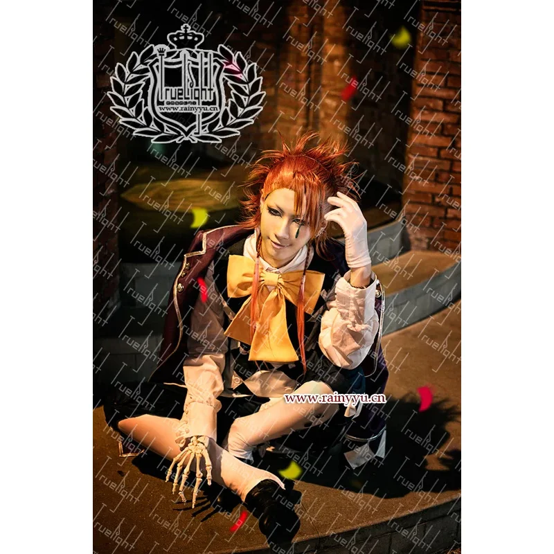 

ff34Black Butler Kuroshitsuji Noah's Ark Circus Joker Anime Cosplay Costume 11