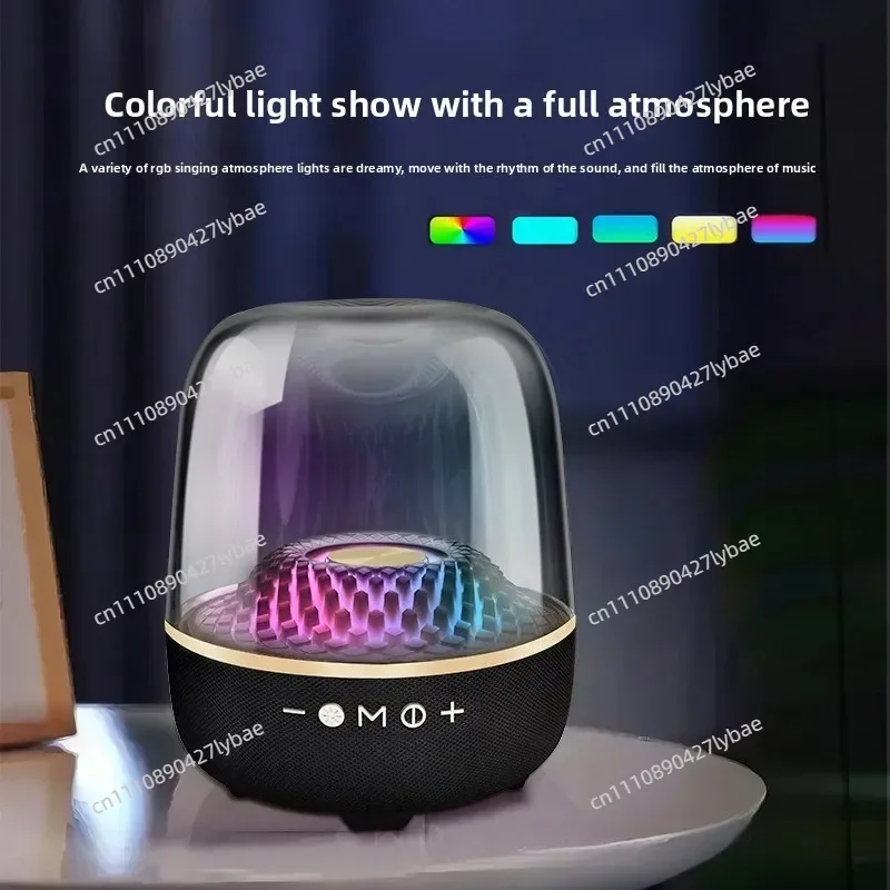 LP90 Pro/Max Bluetooth Speaker Outdoor Portable RGB Sound System with Aura Glass Design 9D Surround HiFi subwoofer Caixa De Som