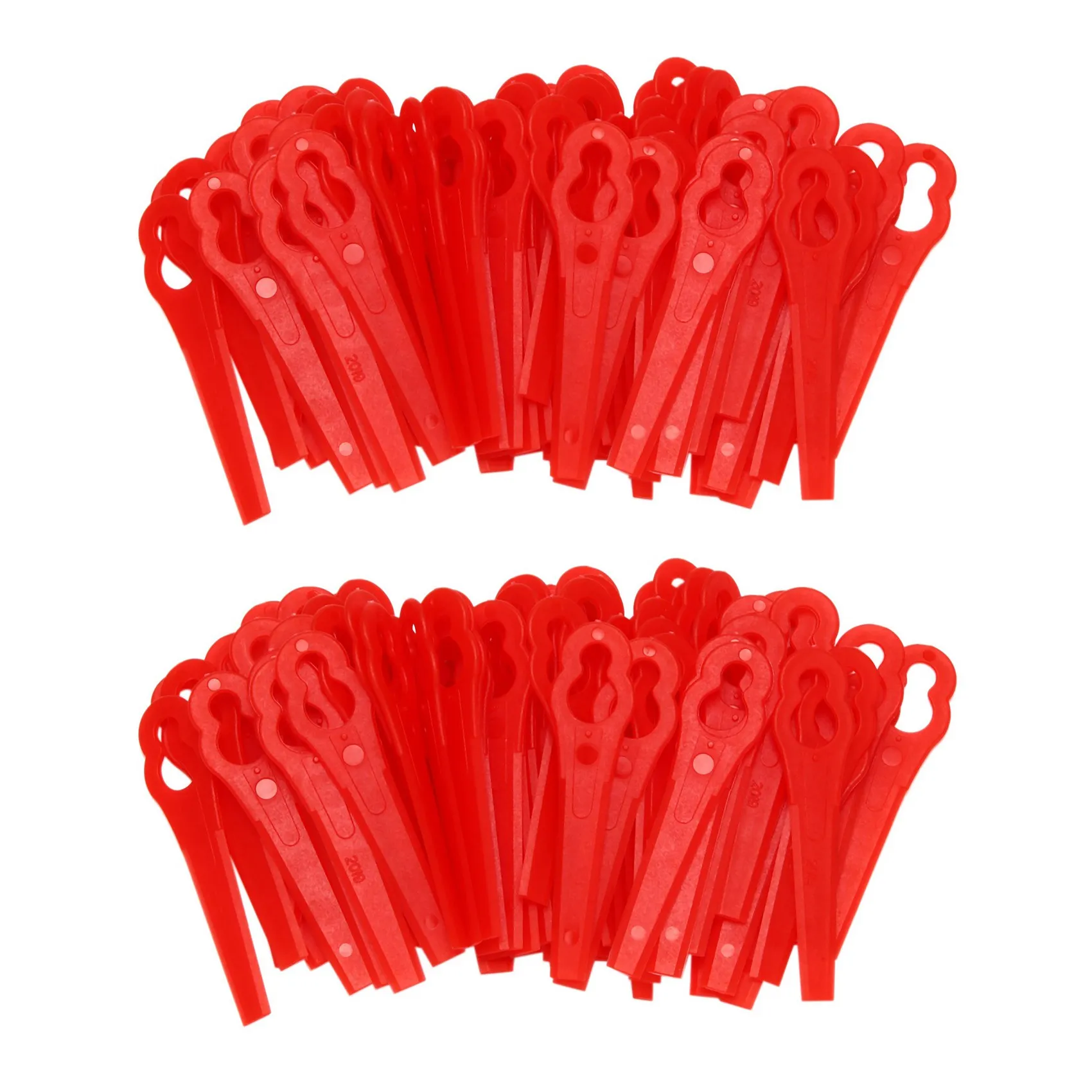 

A93Z 160Pcs Replacement Grass Trimmer Blades Spare Part Lawn Mower Cutting Blades Cutter Tool