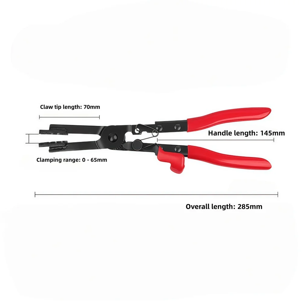 

Elbow Straight Type Toothed Tube Bundle Clamp Pliers High-Strength Metal Hose Clamp Removal Tool With Comfort Grip For Car