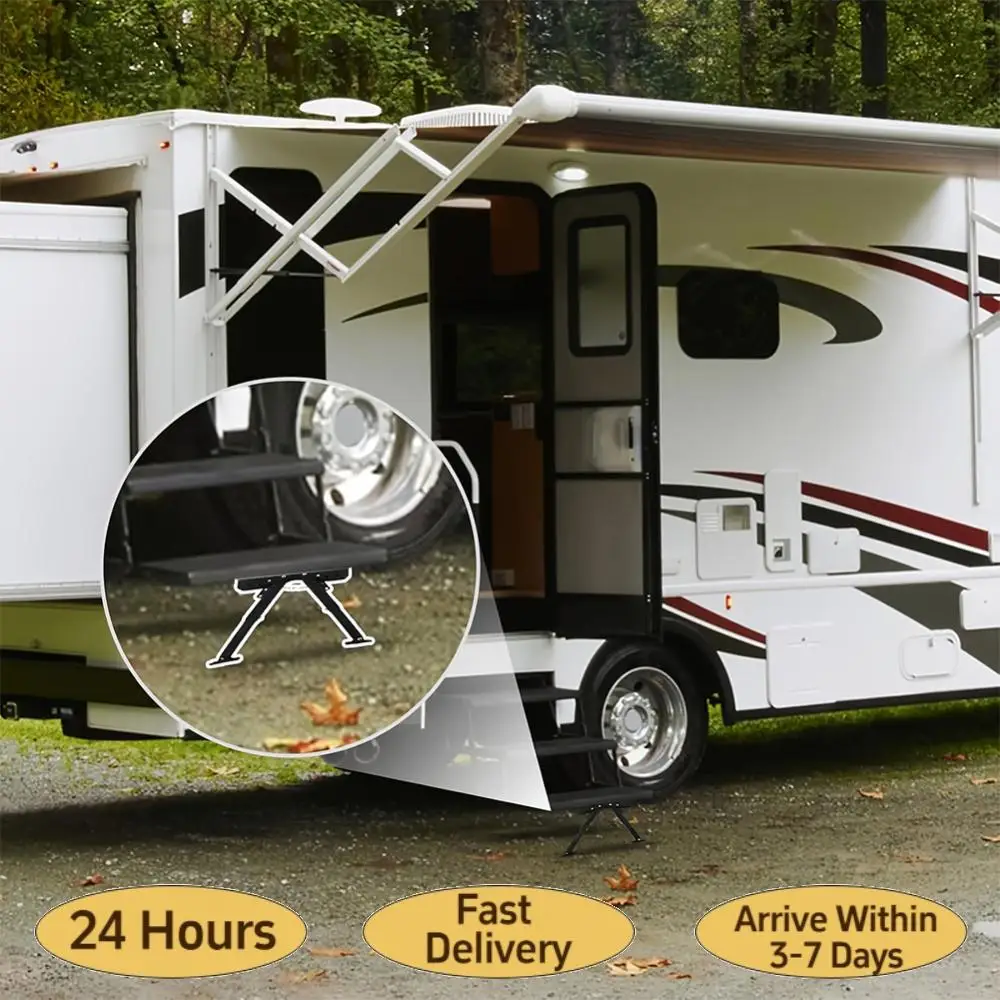 

Кронштейн для складной подножки для автодома, регулируемый по высоте от 2,8 до 11,3 дюймов, стабилизатор подножки для автодома, стабилизатор входных ступеней для автодома, аксессуары для автодомов