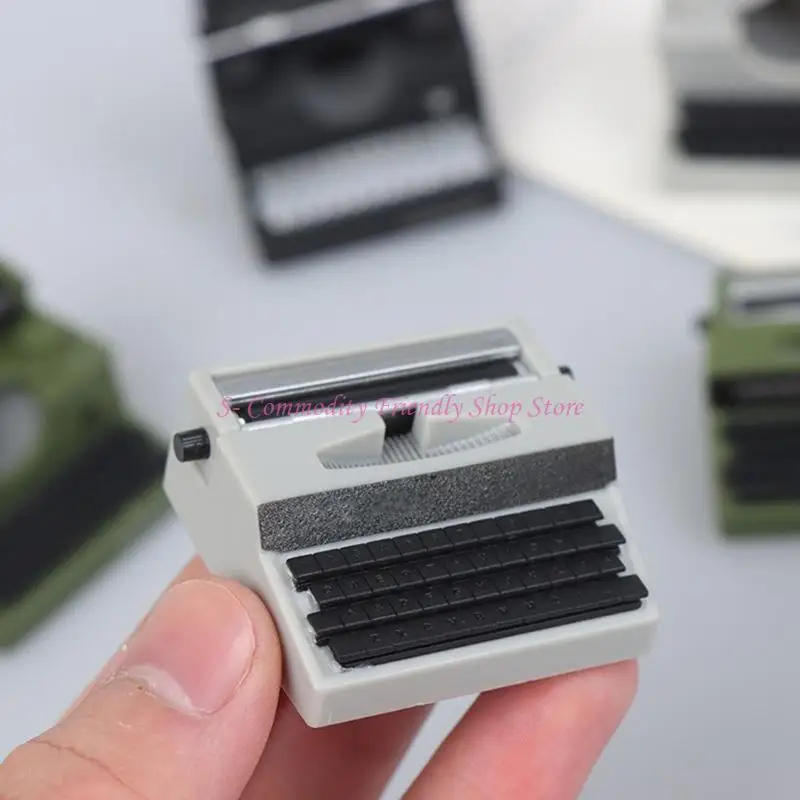 85AE Plastic Miniature Typewriter Retro Decors For Scenic Displays