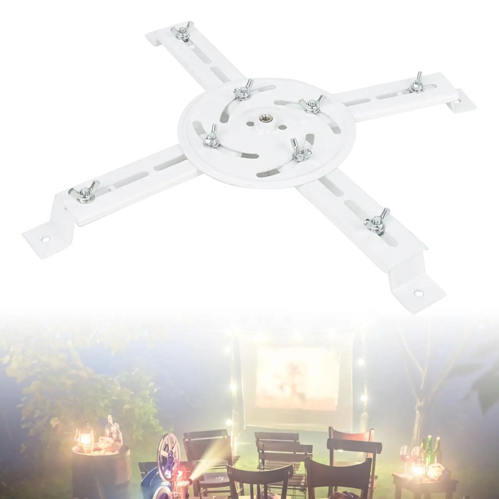 Wall Mounted Ceiling Mount Adjustable Universal Projector Bracket Wall Support Projector Mount Bracket for Office Bedside Home