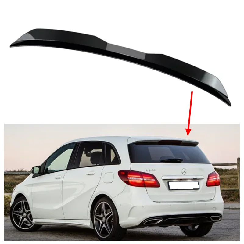 Dachspoiler für Benz W246 W245 B200 B45 2009 - 2018 Carbon-Oberfläche ABS-Material Auto Heckspoiler Flügel Heckflügel