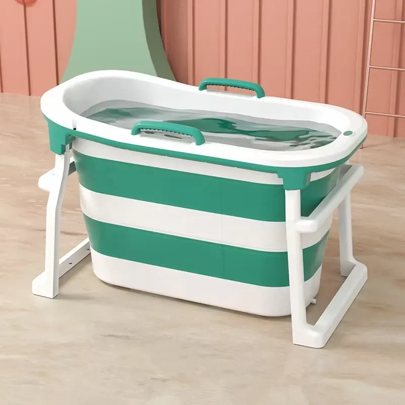 Portable PP Folding Bathtub for Adults and Babies Plastic Bath Basin Set Collapsible Shower Tub Home Spa Body Wash Container