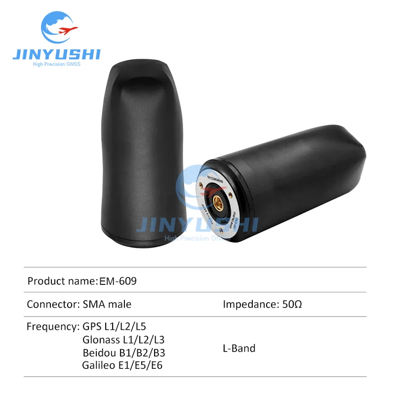 

EM-609 GNSS Active Helix Antenna for galileo E6 Lband RTK GPS L1 L2 L5 Glonass Beidou Unicoreco UM482 UM960 UM980 UM982 UM981