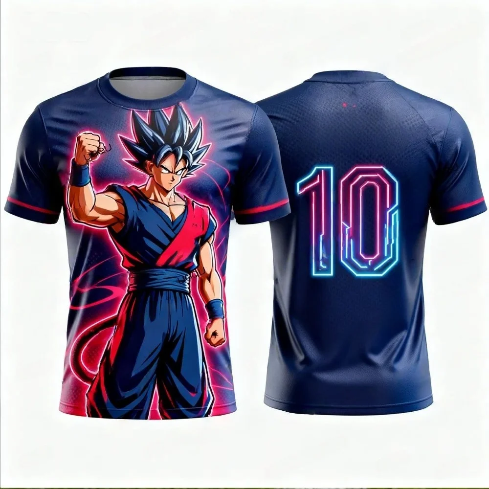

Новая мужская спортивная футболка 2026 года с принтом японского аниме Dragon Ball Vegeta Special Edition, дышащая и модная