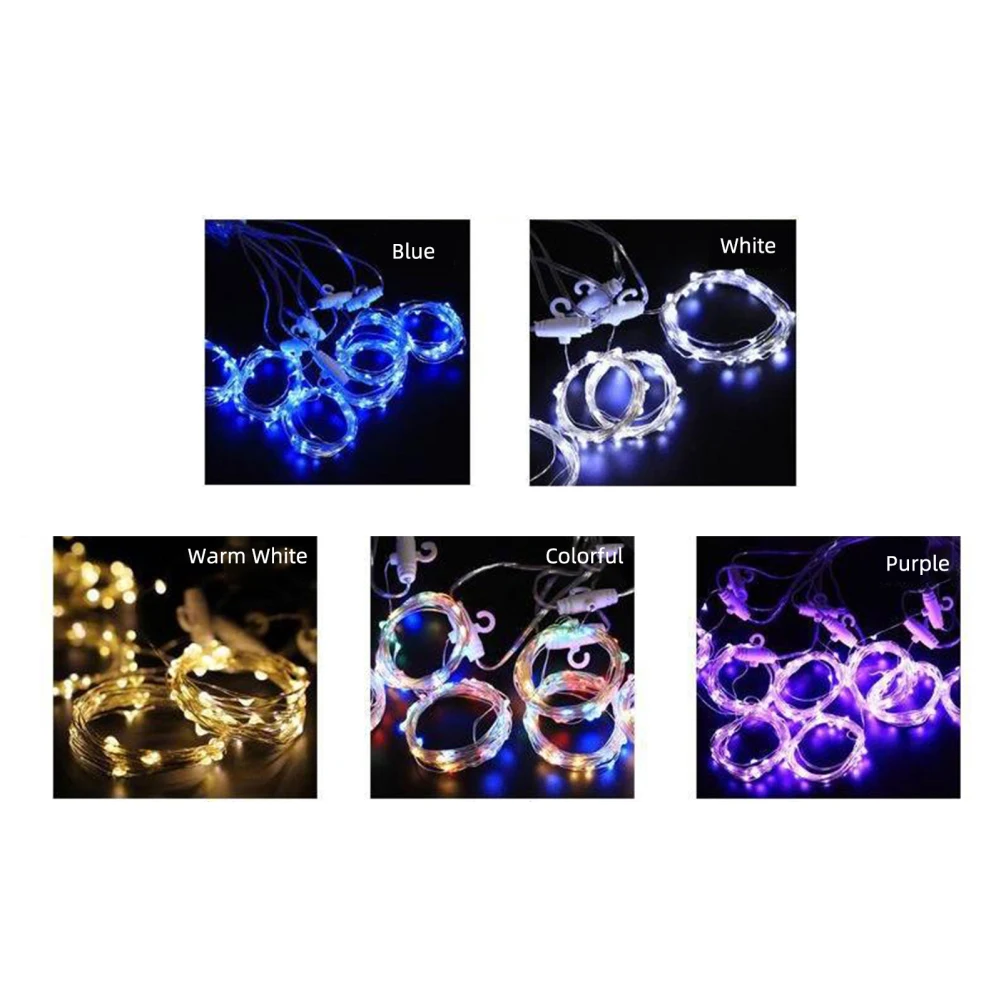 Curtain Lights LED Window Curtain String Light USB Powered Fairy Lights For Wedding Party Bedroom Christmas Decorations