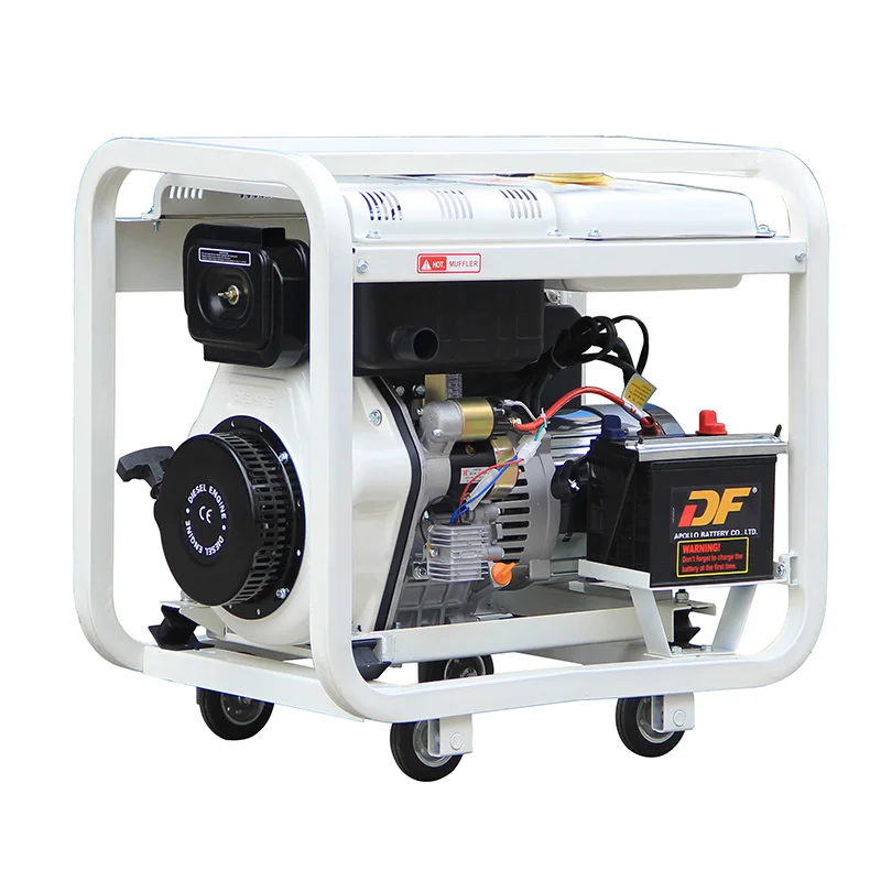 7.5KVA/6KW 50Hz 220/380V Open-Frame DG8000E3 Portable diesel Generators for Home Wth diesel Engine 192FB