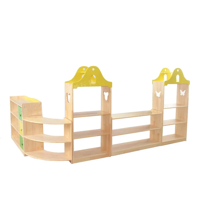 

Kindergarten, solid wood toy cabinet, area combination cabinet, storage and storage