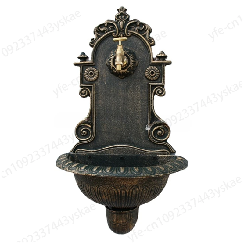 

Farm House Home Garden Decor Heavy Metal Wash Stand Handmade Wall Decor Wash Basin Antique Gold Cast Iron Wall Mounted Hand Sink