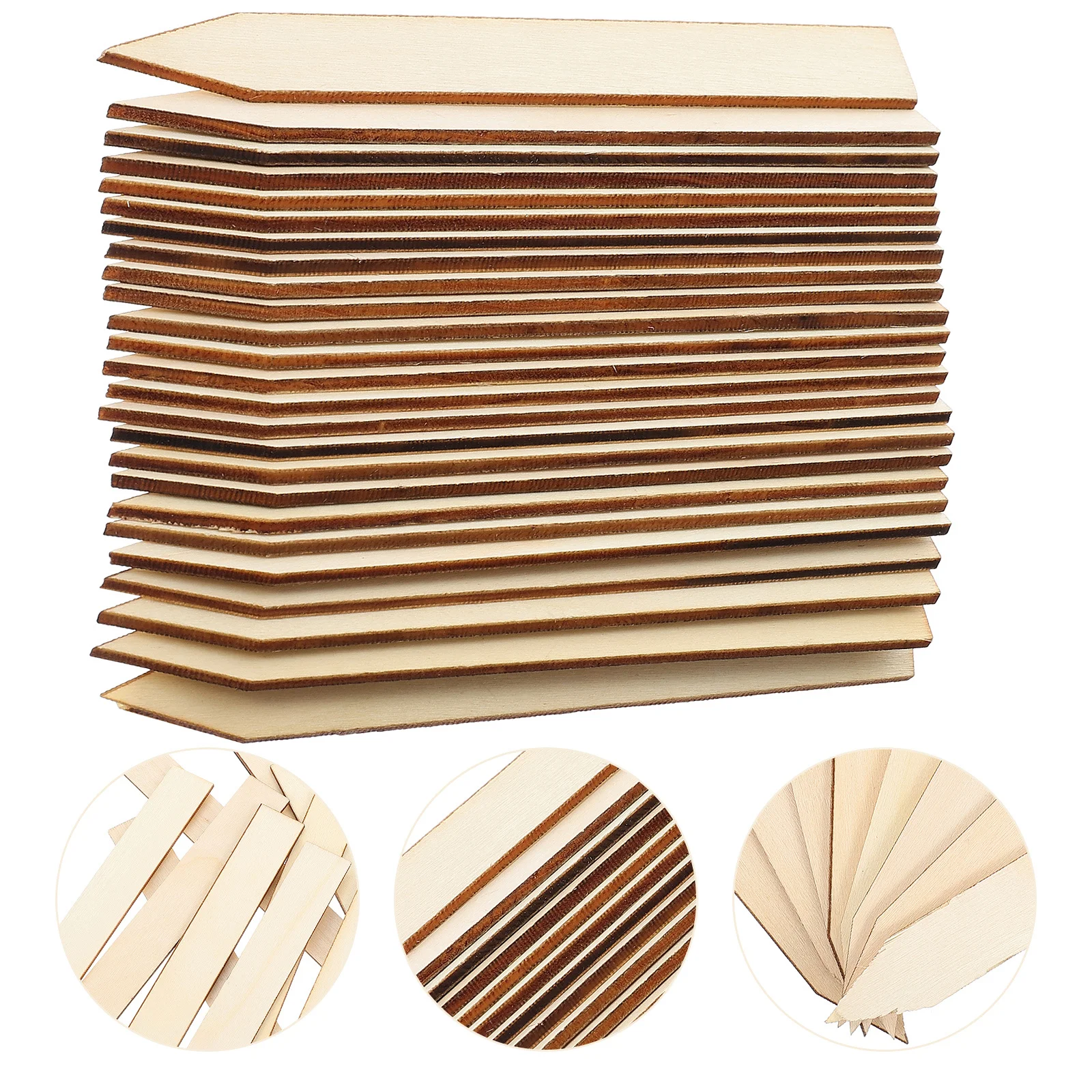 

50Pcs Wooden Plant Labels Reusable Wood Garden Plant Markers for Flower Pots Garden Labels Nursery Greenhouse Identification