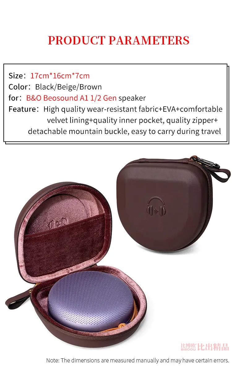 Hard EVA Bag for B&O Beosound A1 1/2 Gen Speaker Storage Case Beosound A1 I II Audio Protect Box Portable Travel Carrying Bag
