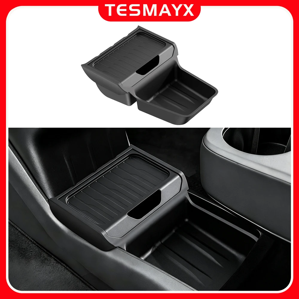 Organizador de Caixa de Armazenamento para Console Central para Tesla Model Y RWD AWD Standard 2026 2025 Acessórios (Não Compatível com Premium e Performance)