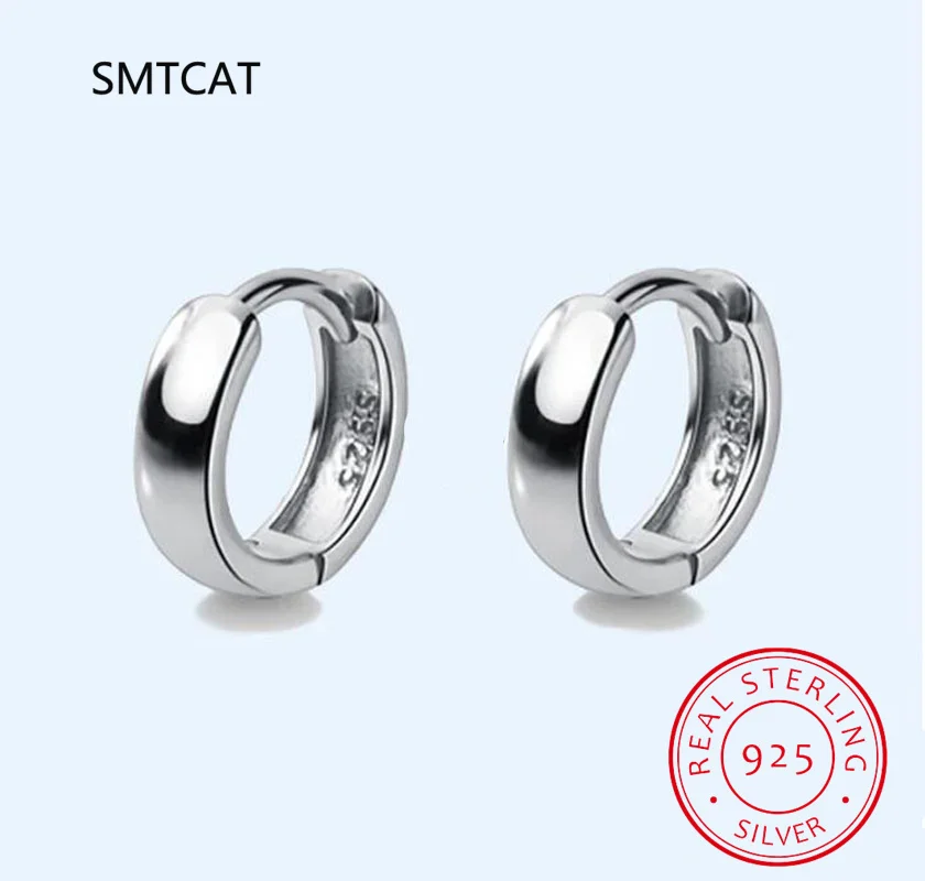 

Man/Women's 925 Sterling Silver Hoop Earrings Cute Neat Gift For Girls/Boys Fine Jewelry Accessory Party Gift Huggies DA1417