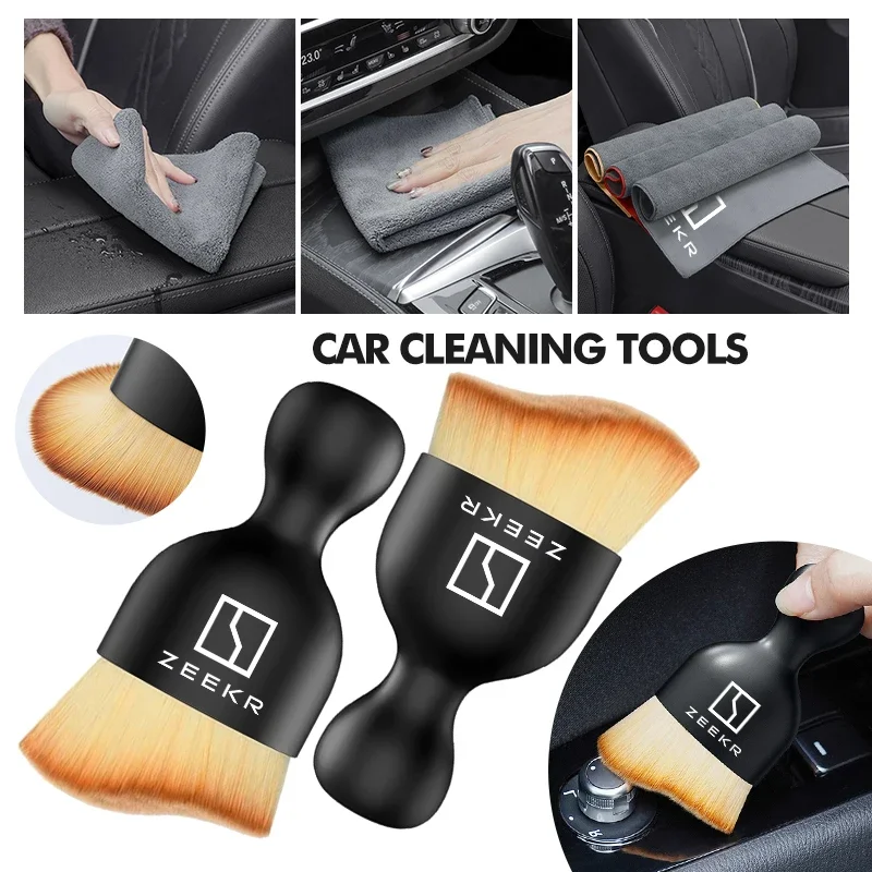Microfiber Cleaning Cloth Auto Detail Cleaning Brush Car Dashboard Air Vent Duster For ZEEKR 7X 001 009 X 7GT 9X 007