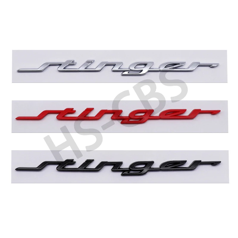 3D ABS Stinger Car Rear Trunk Emblem Fender Decal Car Stickers For Kia Stinger Badge GT Line K2 K3 K4 K5 Sportage R Accessories