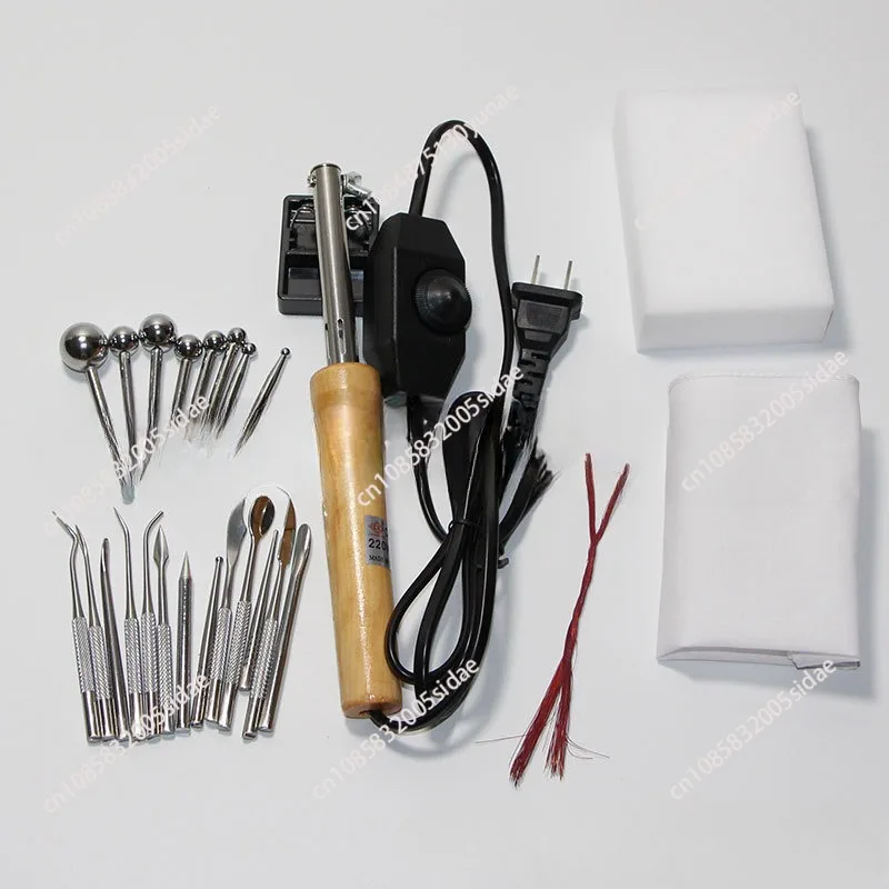 220V Cloth Fabric Flower Making Tools Artificial Flower Ironing Machine Soldering iron with power control