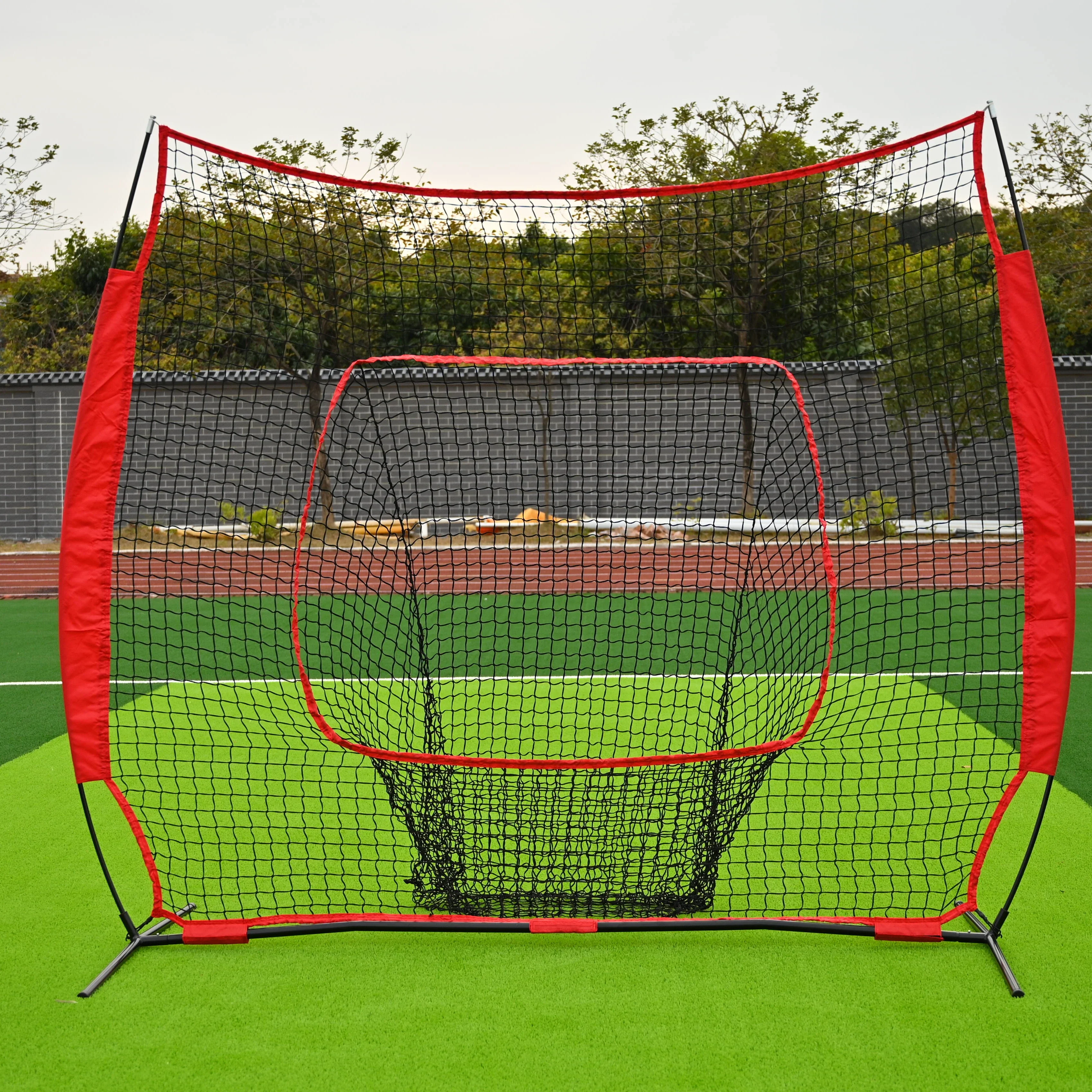 Baseball & Softball Practice Net 7ft*7ft Baseball Hitting Pitching Batting Training Net with Carry Bag