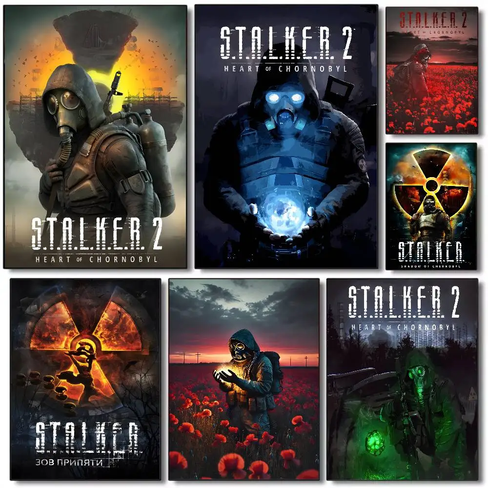 ملصق STALKER 2 Heart of C-Chornoby عالي الدقة لديكور المنزل، جدار لاصق مقاوم للماء، غرفة المعيشة المنزلية، ديكور جمالي #1
