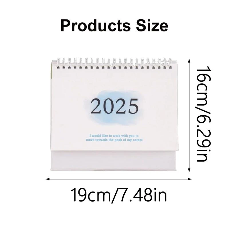 090F 2024-2025 Monthly Calendar Planner Twin-Coil Binding for Office School