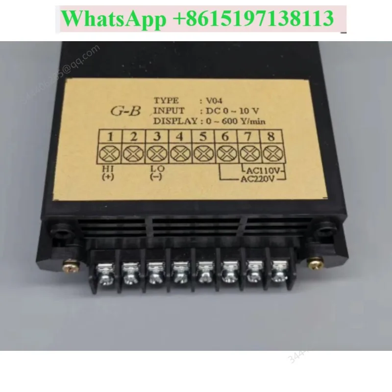 G-B V04 INPUT: DC0-10V DISPLAY: 0-600Y/dyeing machine tachometer