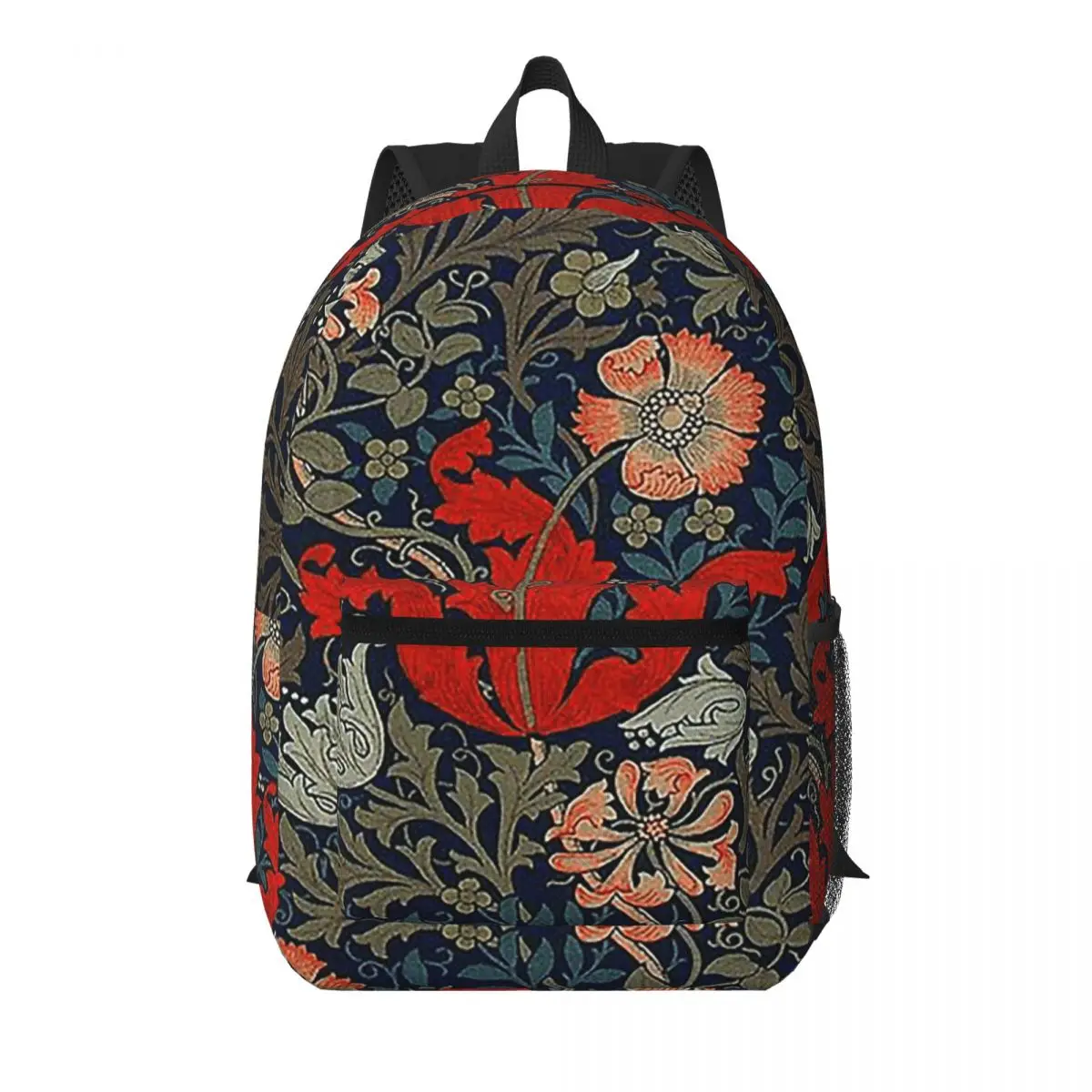William Morris Compton Student Backpack School Bag Hiking Travel Daypack for Men Women Bookbag Shoulder Bags