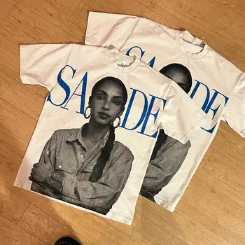 남녀공용 레트로 힙합 Y2k 탑 2024, 오버사이즈 프린트 그래픽 티셔츠, 하라주쿠 고스 티셔츠, 캐주얼 탑 스트리트웨어, 신상