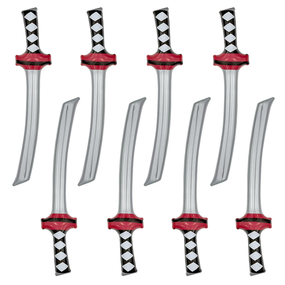 8pcs  Inflatable Sword Inflatable Knife Used for Event Theme Parties Role Playing Christmas Games Stage Props Halloween