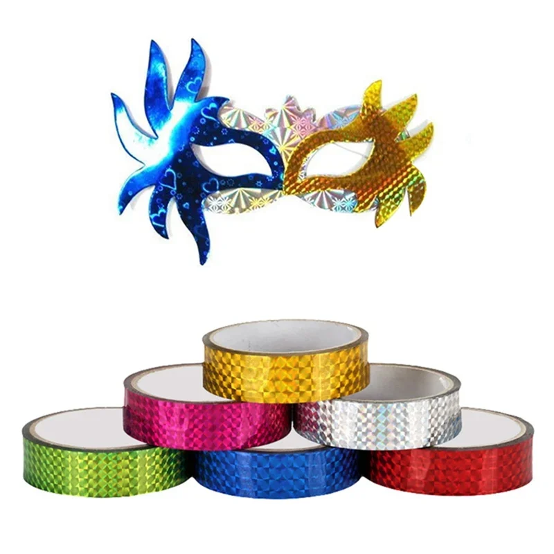 Rhythmic Gymnastics Decoration Holographic Glitter Tapes - RG Prismatic Hoops Stick Outdoor