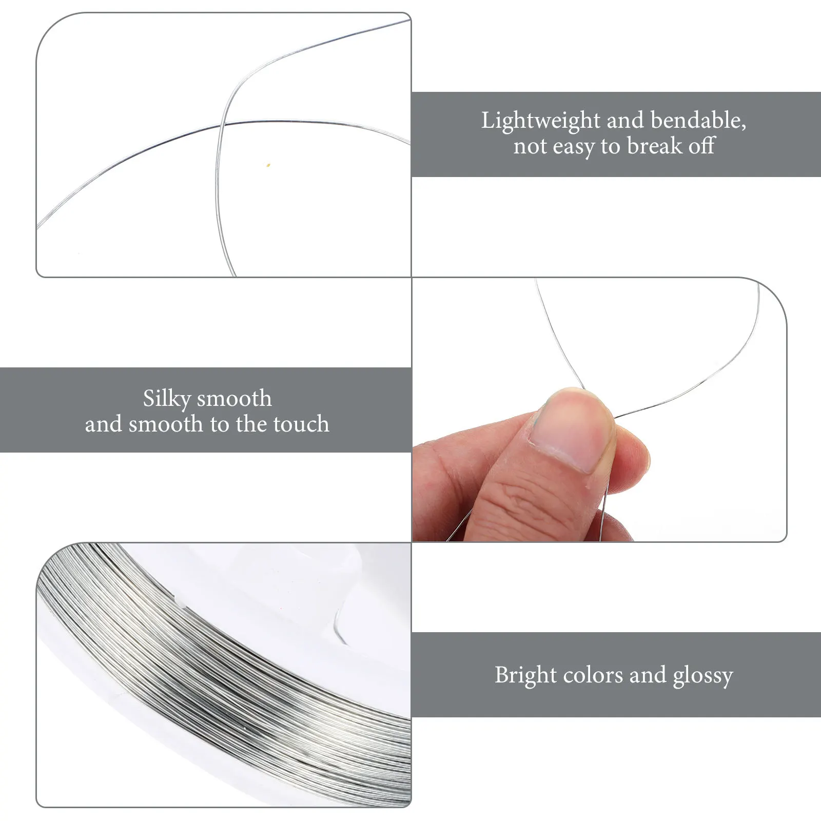 

2 Rolls Durable Galvanized Iron Wire Multi-Use Artistic Wire for Ktv Bar Wedding Craft Jewelry Multi-Colored Colored Wires