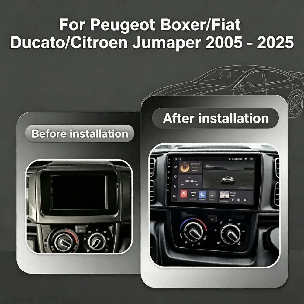 Android 16 For Fiat Ducato 2005-2025 Citroen Jumper Peugeot Boxer Dodge Ram carplay radio auto android head unit multimedia play
