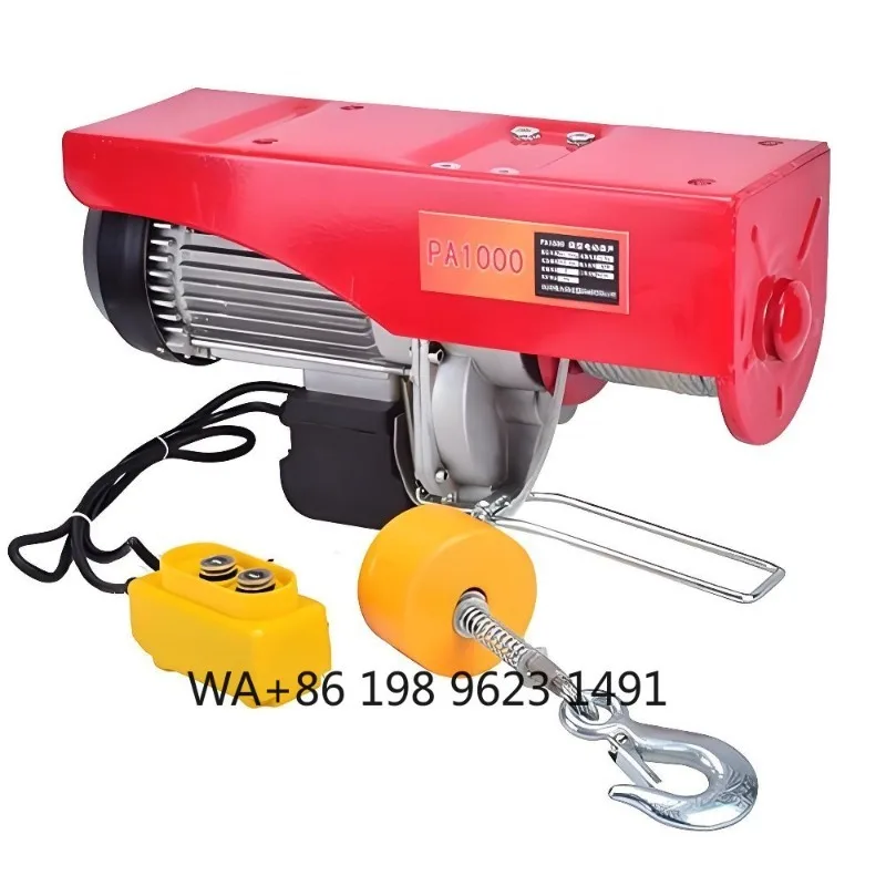 

220V 380V Electric Mini Hoist Wire Rope Sling Industrial Lifting For Warehouse Workshop Construction