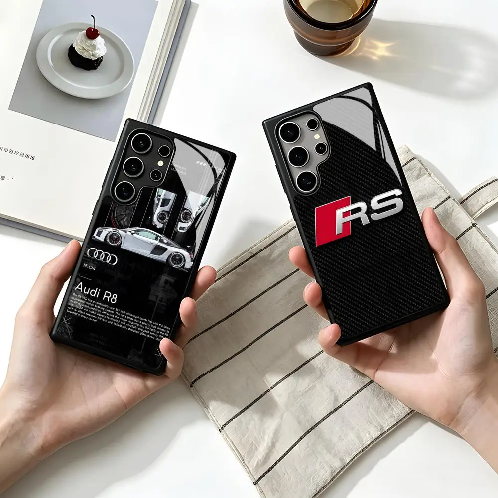 A-Audis R-S Sportwagen Handyhülle für SAMSUNG S26 25 24 S22 S20 ULTRA S21 S30 23 Note5 S8 Plus S9 S10E Lite PC+TPU Schutzhülle