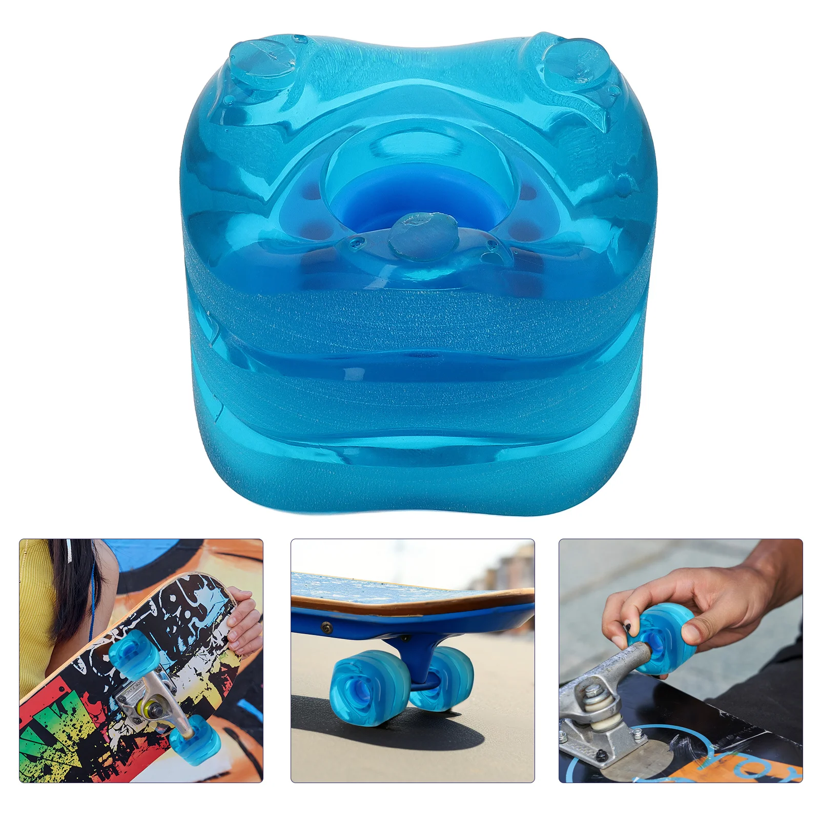 

Колеса для скейтборда из искусственной кожи с изогнутыми краями для уличного катания на лонгборде, круизные запасные части, фигурные колеса для верховой езды