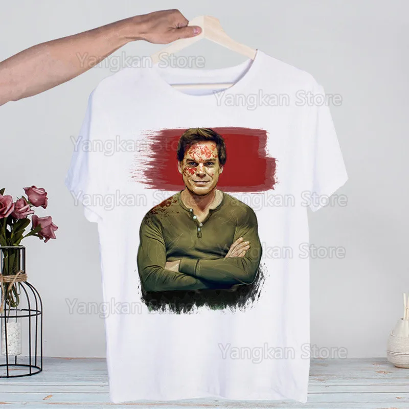 Dexter Morgan Have A Killer Day Print Funny Graphic T Shirts Men/women Summer Harajuku Mens Camisa Casual O Collar Custom Shirt