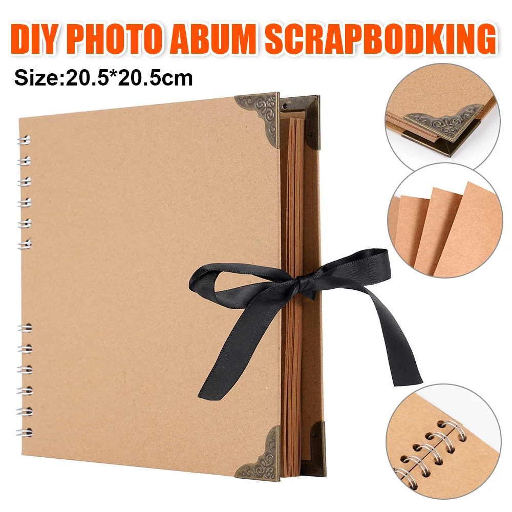 

DIY Craft Album Scrapbook Paper Picture Photo Album Photocard Memory Book Albums For Wedding Birthday Holiday Anniversary Gift