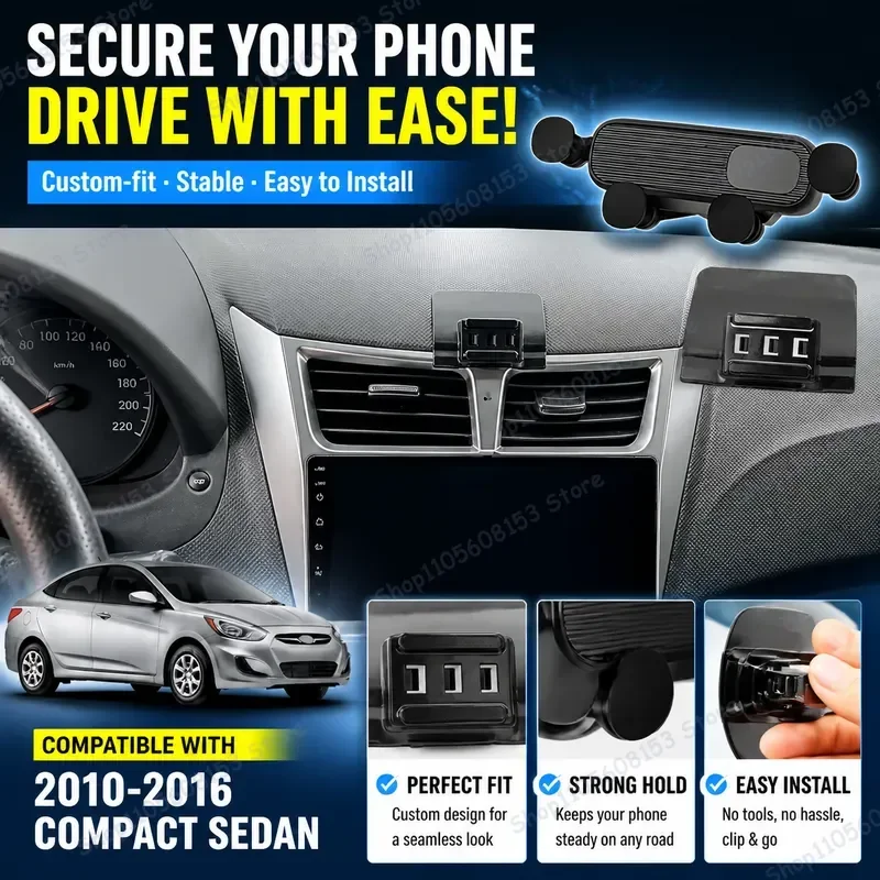 ヒュンダイアクセントソラリス-2010-2016-n-ライン車の電話ホルダー調整可能なダッシュボードマウントスマートフォン-gps-ナビゲーションスタンド用