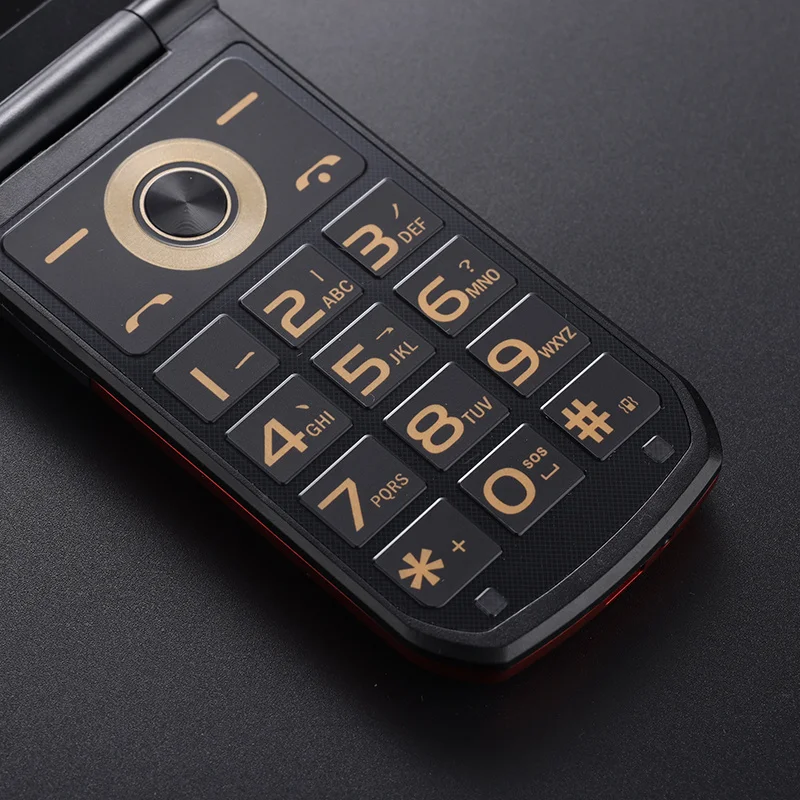 YEEMI K21+ LTE 4G Flip Mobile Phone 2.4'' Screen 1100mAh Large Button Loud Voice For Elderly Cellphone MP3 MP4 SOS LED Light