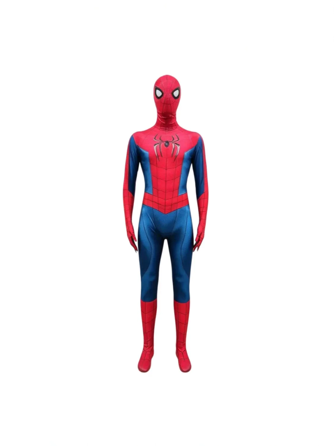 Unisex 3D Monster Spider Web Print Cosplay Costume Full Body Jumpsuit with Mask Halloween Carnival Party Fancy Dress Outfit - view 2