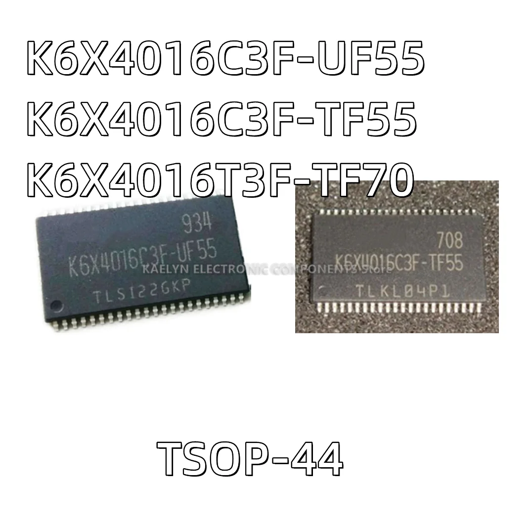 5PCS/LOT K6X4016C3F-UF55 K6X4016C3F-TF55 K6X4016T3F-TF70 TSOP44