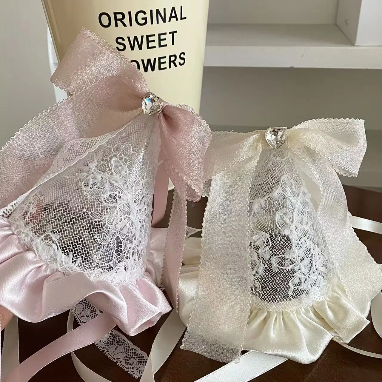Minimalistische Spitzen-Mädchen-Baby-Prinzessinnenkrone Blumen-Diamant-Stirnband Kopfschmuck Kinder-Geburtstagsgeschenk Party-Kopfbedeckung Haaraccessoires – Detail 8