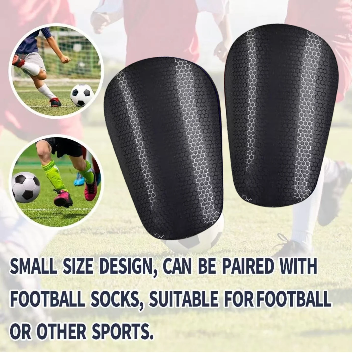 Mini Honeycomb Pattern Football Guard Leg Board Training Shin Protector Competition Sport Equipment Unisex Durable Collision Res