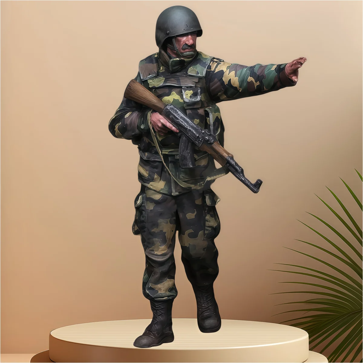 1/35 scale doll resin model kit - military theme - two soldiers - unassembled and unpainted 101RAC