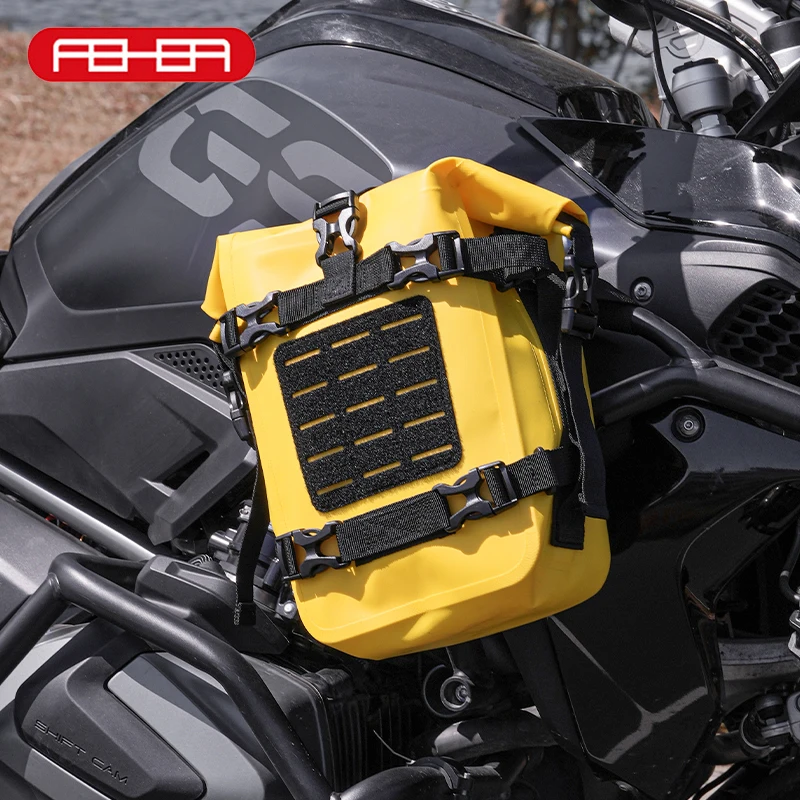

FEHER MQZ Series Motorcycle Frame Crash Bars Bags Waterproof Repair Tool Bags 8L Capacity Wear-resistant Motorcycle Tool Bag