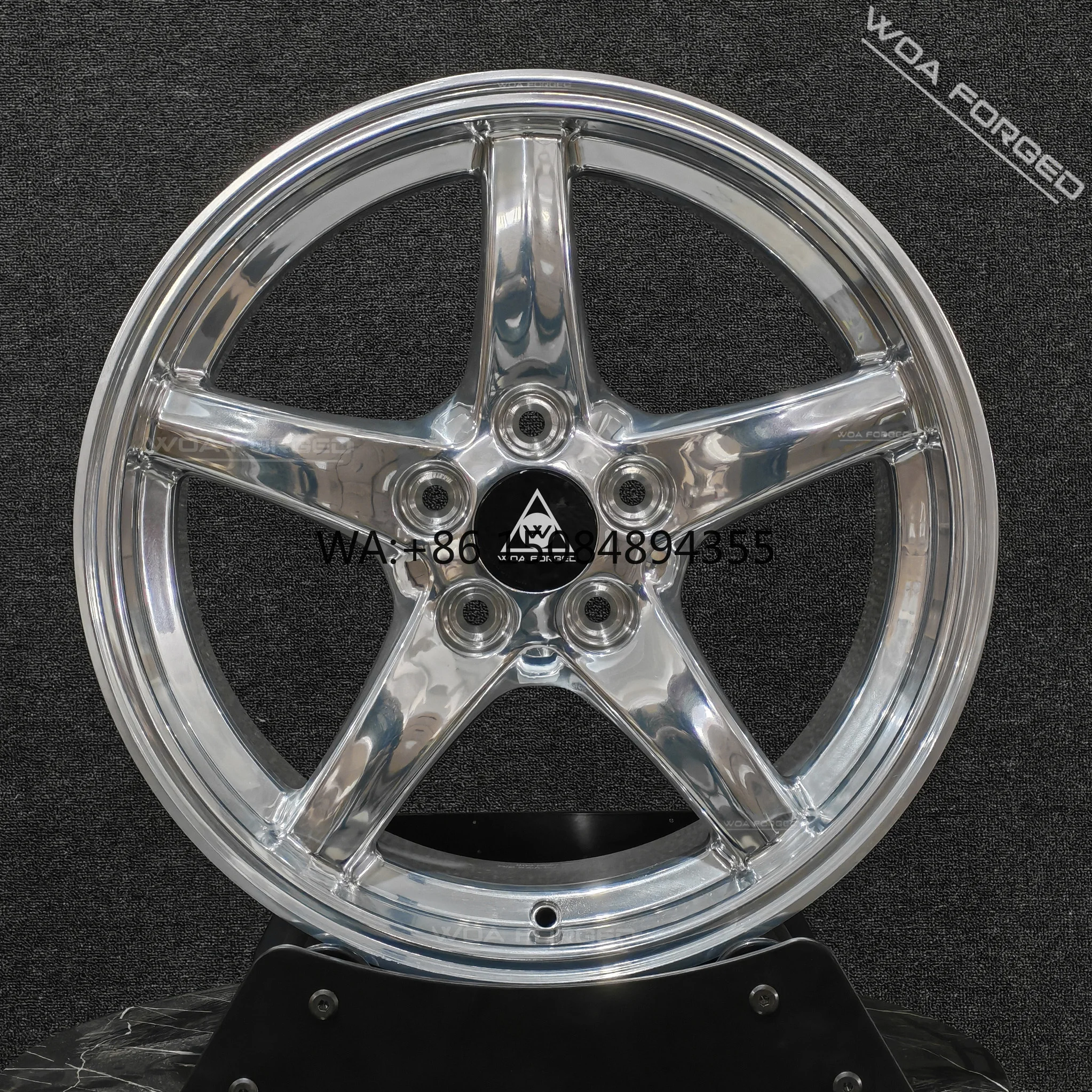 

New Lightweight Stylish Five Spoke Muscular Chrome Polished Aluminum Forged Wheels 18-22 Inch 5x112/5x114.3/5x120 100mm 30mm