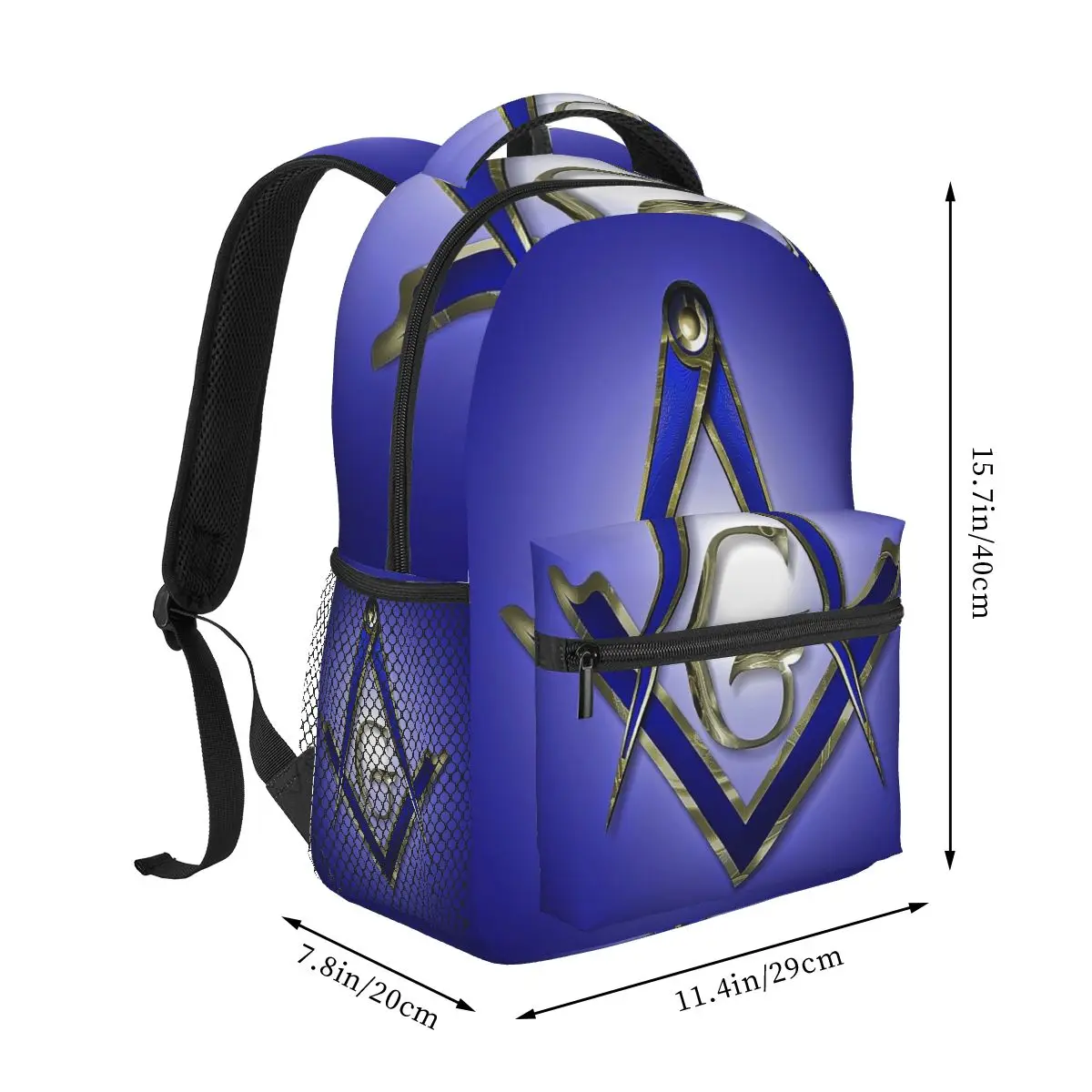 Masonic Freemason Logo Backpack For Teenagers Boys Children Student School Bags Unisex Laptop backpack Travel Shoulder Bag