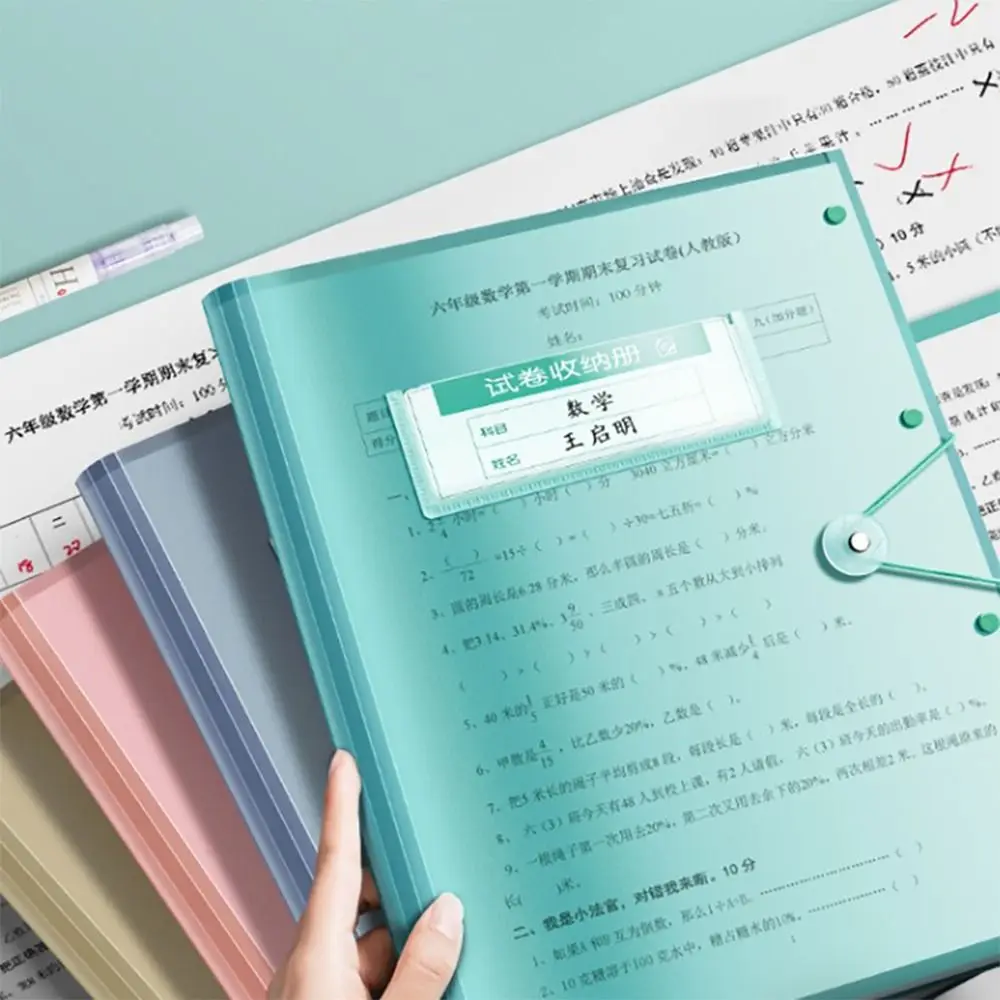 

Утолщенная папка для документов формата А3 большой вместимости, водонепроницаемая, грязеотталкивающая, для хранения тестовых работ, на 30/40/60 страниц, органайзер для файлов, подарок