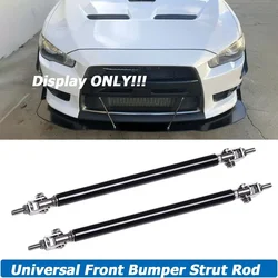 2PCS Front Rear Bumper Splitter Lip Strut Rod Tie Support Bar Universal For Mitsubishi Lancer Evo 10 X 2008-2017 Car Accessories